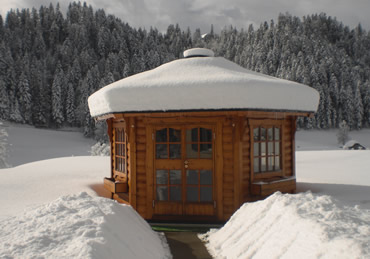 Lusthaus im Emmental im Winter